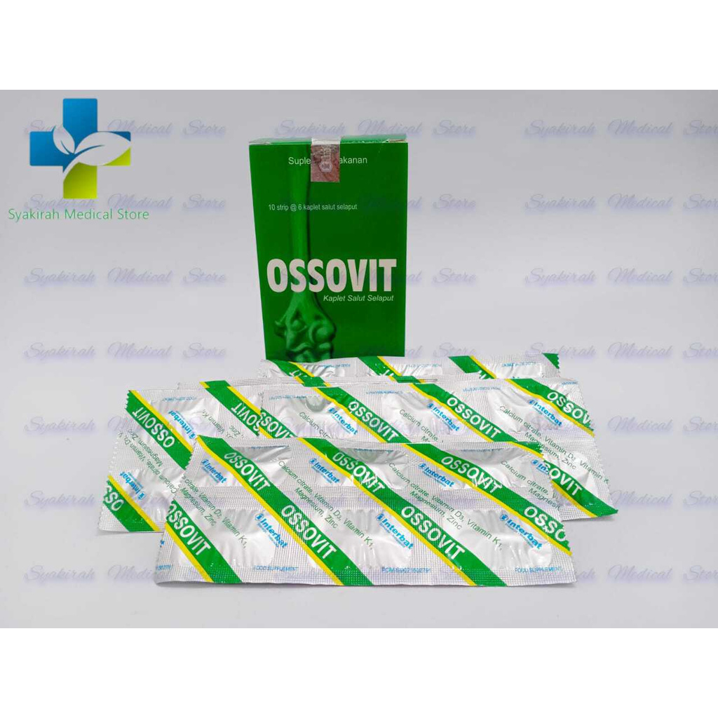 Terlaris Ossovit Strip 6 Kaplet / Suplemen Sendi & Tulang Paten