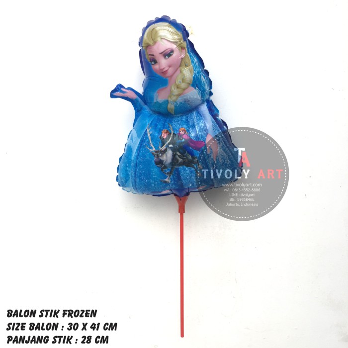 Balon Stik Frozen / Balon Stik / Balon Karakter Termurah