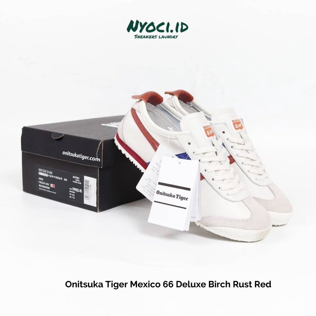 Onitsuka Tiger Mexico 66 Deluxe Birch Rust Red