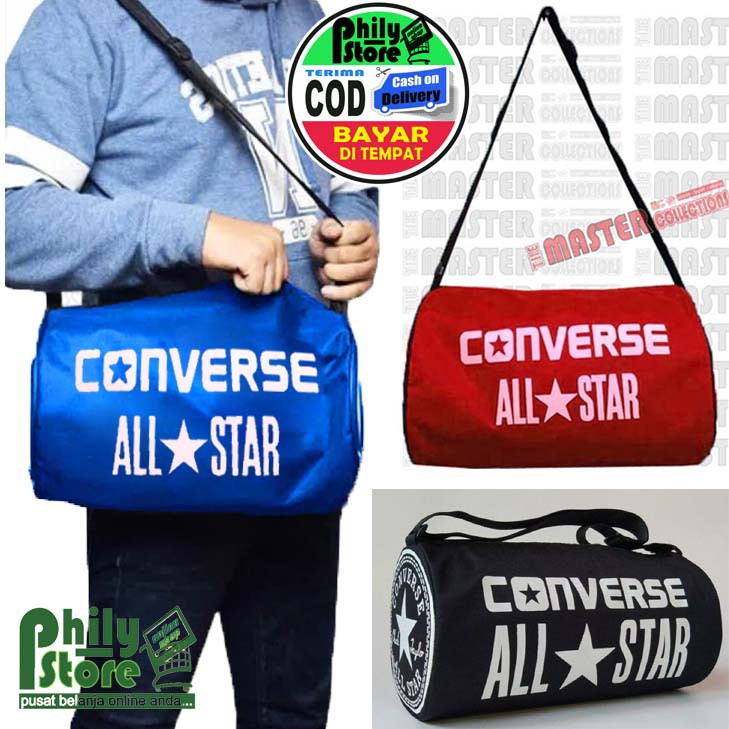 Tas Sepatu Futsal / Bola Converse Allstar / Tas Futsal Tabung Tas Olah Raga / Sport / Gym / Slempang