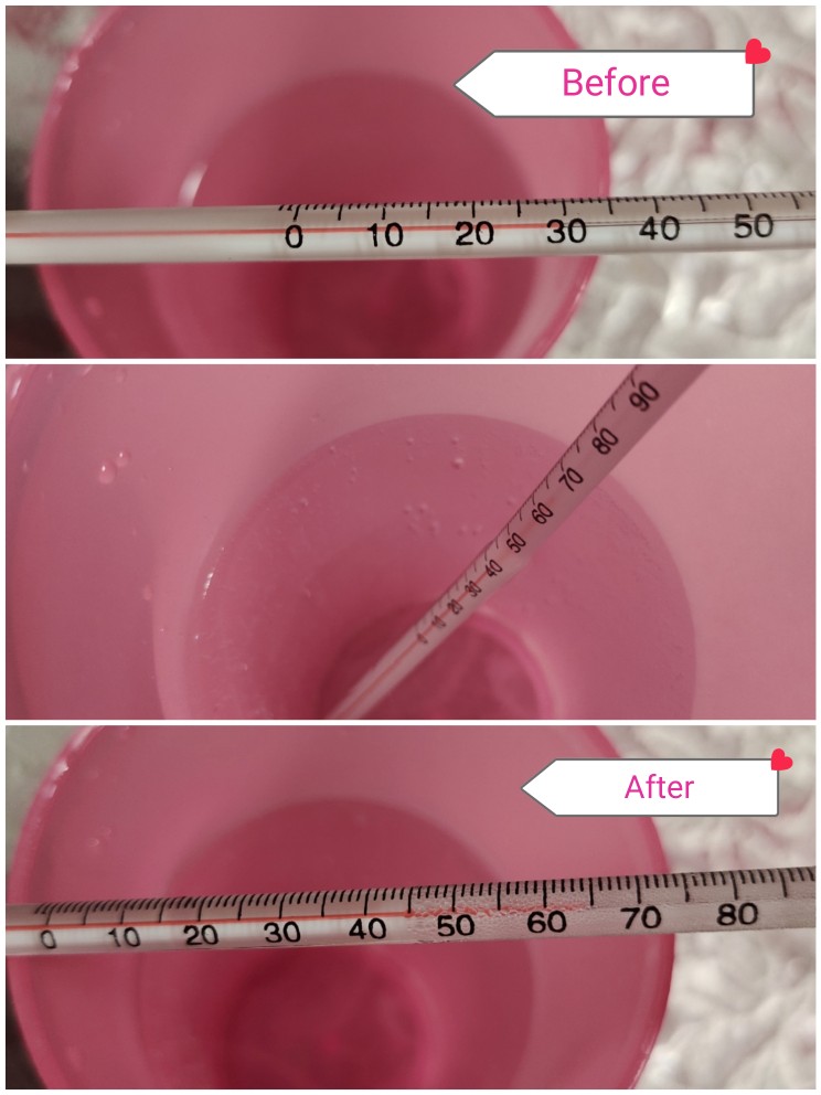 Termometer Kaca Skala 0-100 Derajat Celcius Panjang 200mm Untuk Laboratorium