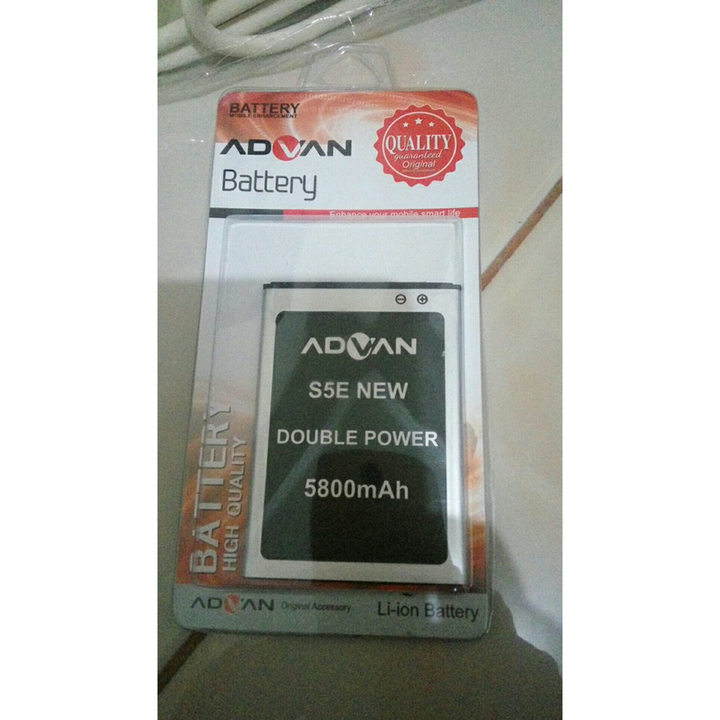 BATERAI ADVAN S5E NEW 5800mAh Double Power