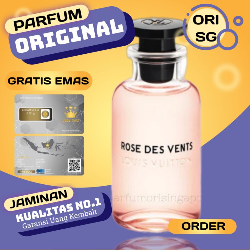 PARFUM WANITA LV LOUIS VUITTON ROSE DES VENTS 100 ML ORIGINAL IMPOR SINGAPORE
