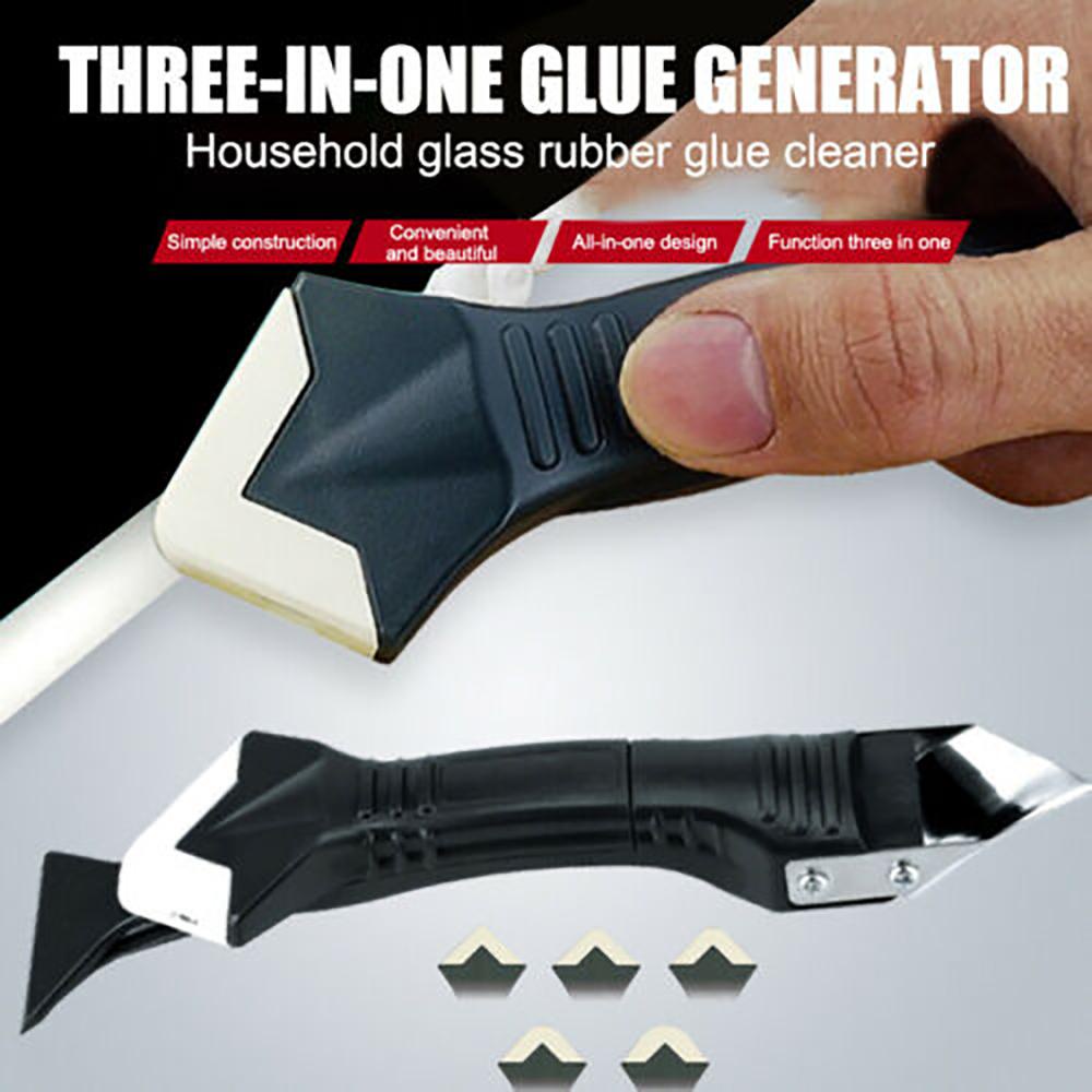 Solighter Sealant Scraper Halus 5in1 Sealant Tools Kit Nat Silikon Trowel Scraper Corner Caulking Tool