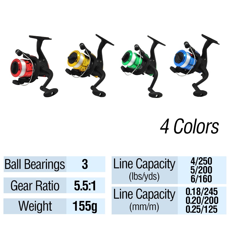 1 Set Joran Pancing Teleskopis Bahan Serat Kaca 1.8m Dengan Reel 5.2: 1 Spool Akakuma