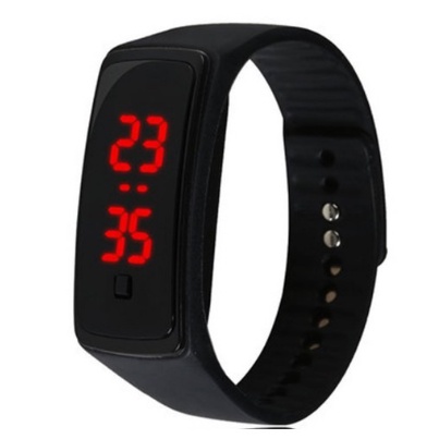 JAM TANGAN GELANG LED SPORT DIGITAL JAM FASHION WANITA/PRIA JAM TANGAN MURAH IMPORT LED WATCH STRAP RUBBER