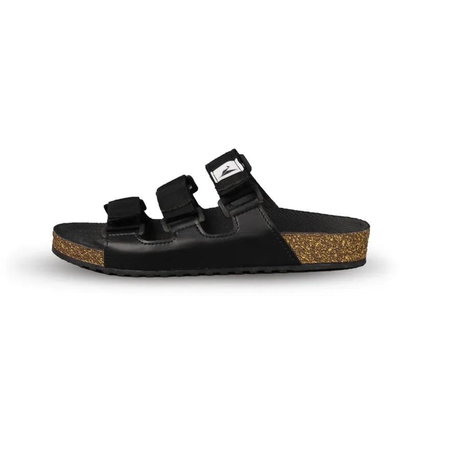 (VIRAL) Zoe Berlin | Saka Black V2 | Sandal Pria | Sandal Footbed Pria | Sandal Slide Pria | Sandal 