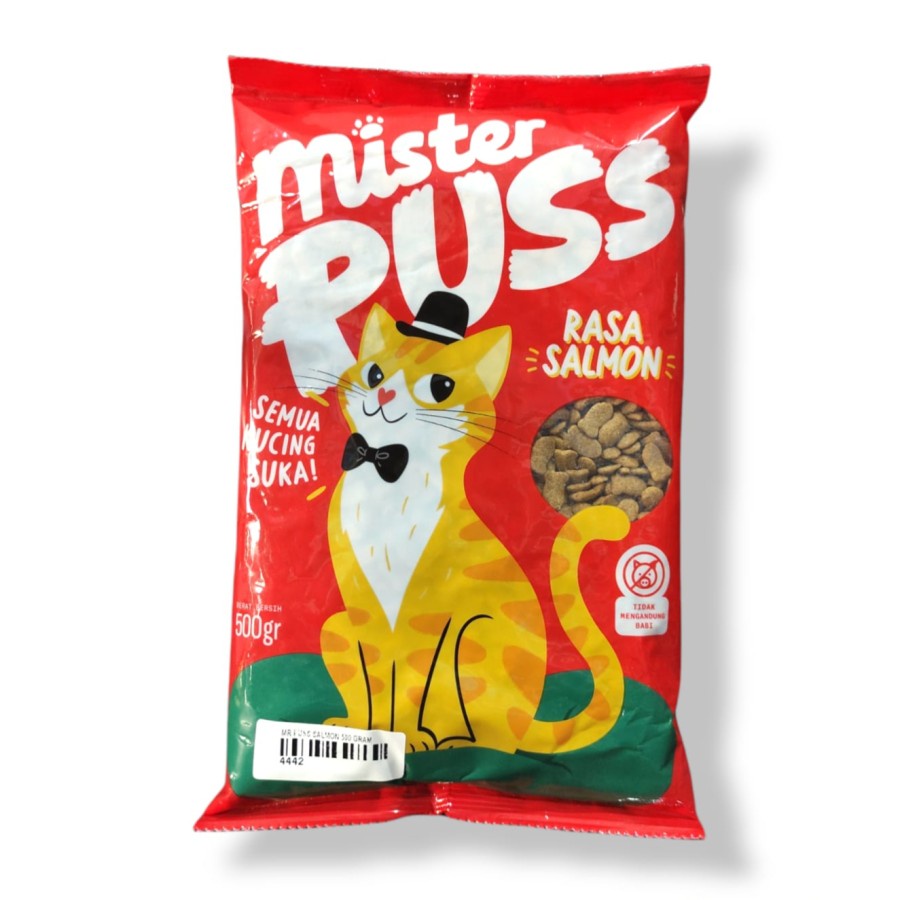 Mister Puss 500gram SALMON Freshpack Makanan Kucing Dry Food Cat