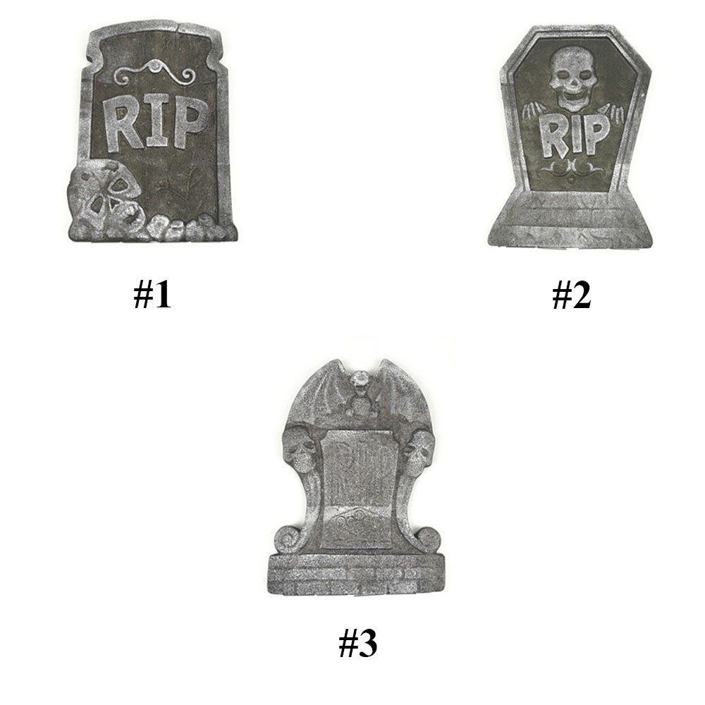 Properti Halloween Tombstone Bentuk Laba-Laba Bahan Foam