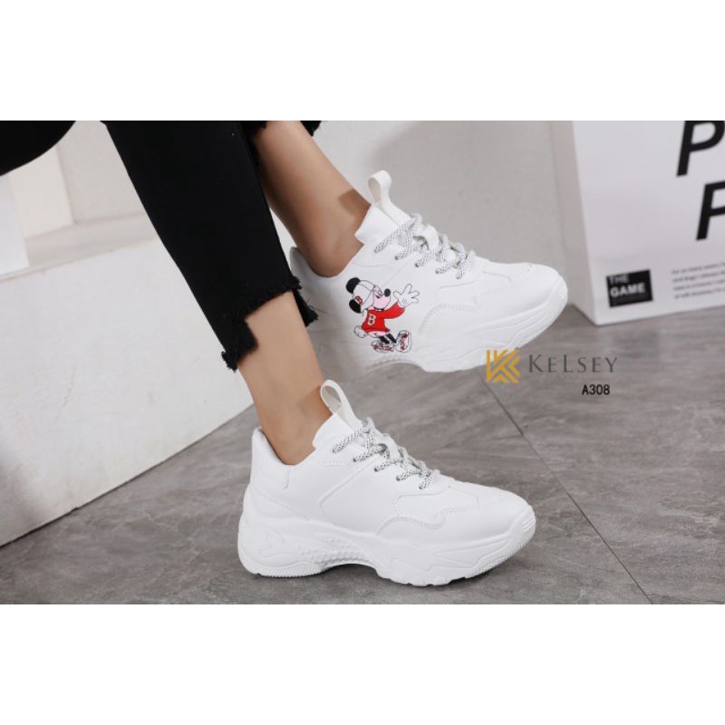 sneakers wanita sepatu KELSEY MICKEY A308 Kelsey Sepatu cewek
