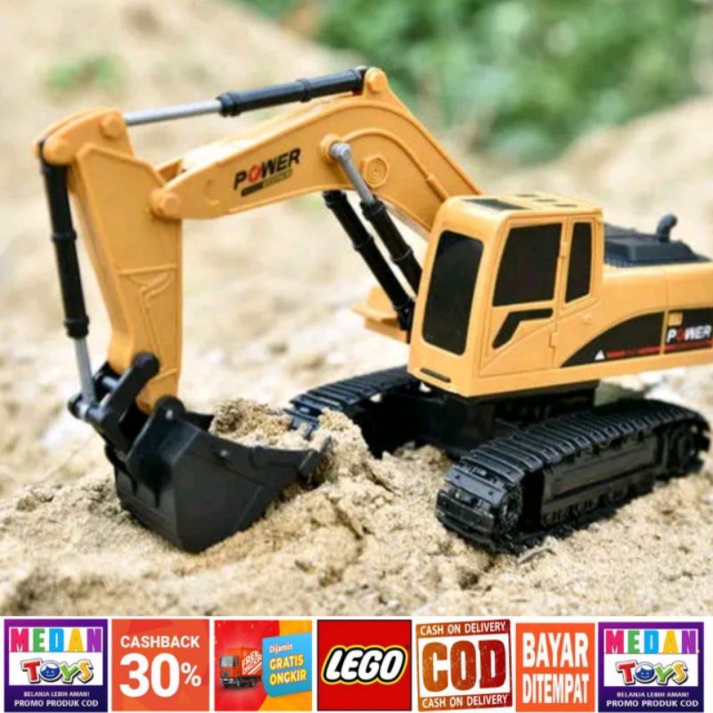 ☆☆ Medan.Toys ☆☆ RC EXCAVATOR TRUCK KONSTRUKSI BEKO 360 REMOTE CONTROL 1:24 VERSI BARU BATERAI