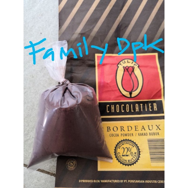 

Tulip Coklat bubuk bordeaux 250gr Rpk