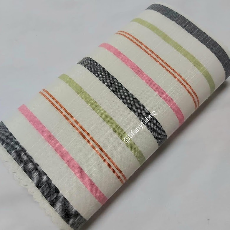 Jual Kain Kotak Garis Salur Katun Warna Warni Yanded Yandet Yarndyed Yarn Dyed Meteran Tif