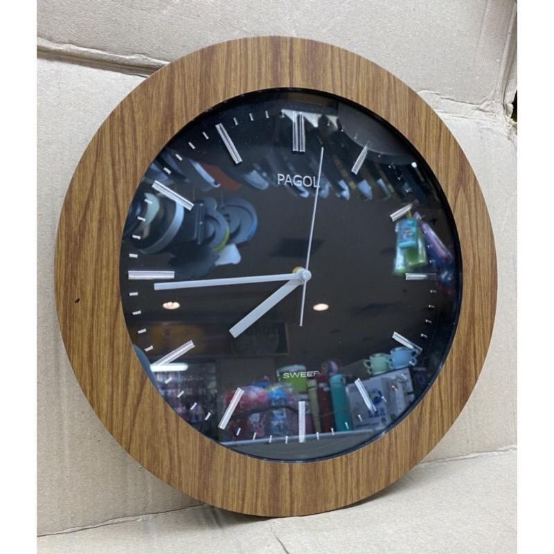 JAM DINDING PAGOL 330 QUARTZ SWEEP / JAM DINDING ELEGAN MOTIF KAYU / JAM DINDING GOOD QUALITY