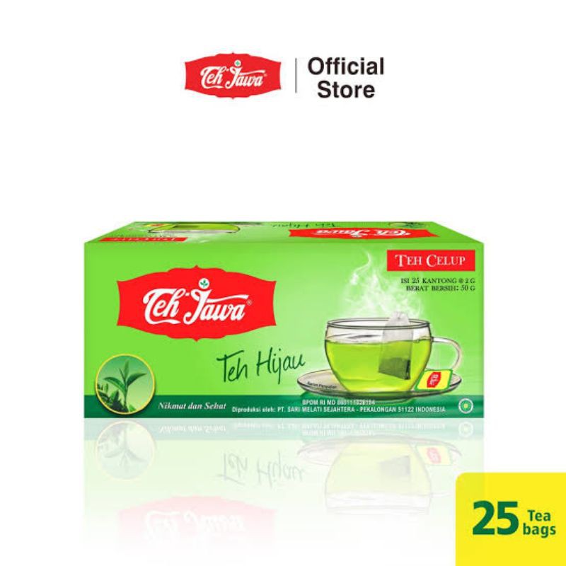 

teh jawa green tea | teh celup 25 s