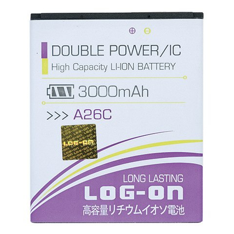 LOG ON BATERAI EVERCOSS A26C BATRE DOUBLE POWER DOUBLE IC BATTERY