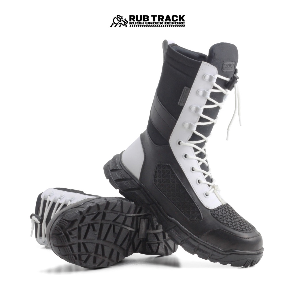 RUBTRACK - Sepatu Pdl Boa Provos Pdl Ninja Bahan Kulit Asli Terbaik Pdl Polri Tni Resleting Ziper Top Tactical Shoes