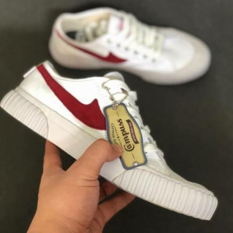 Campuss Semesta Low - White / Red