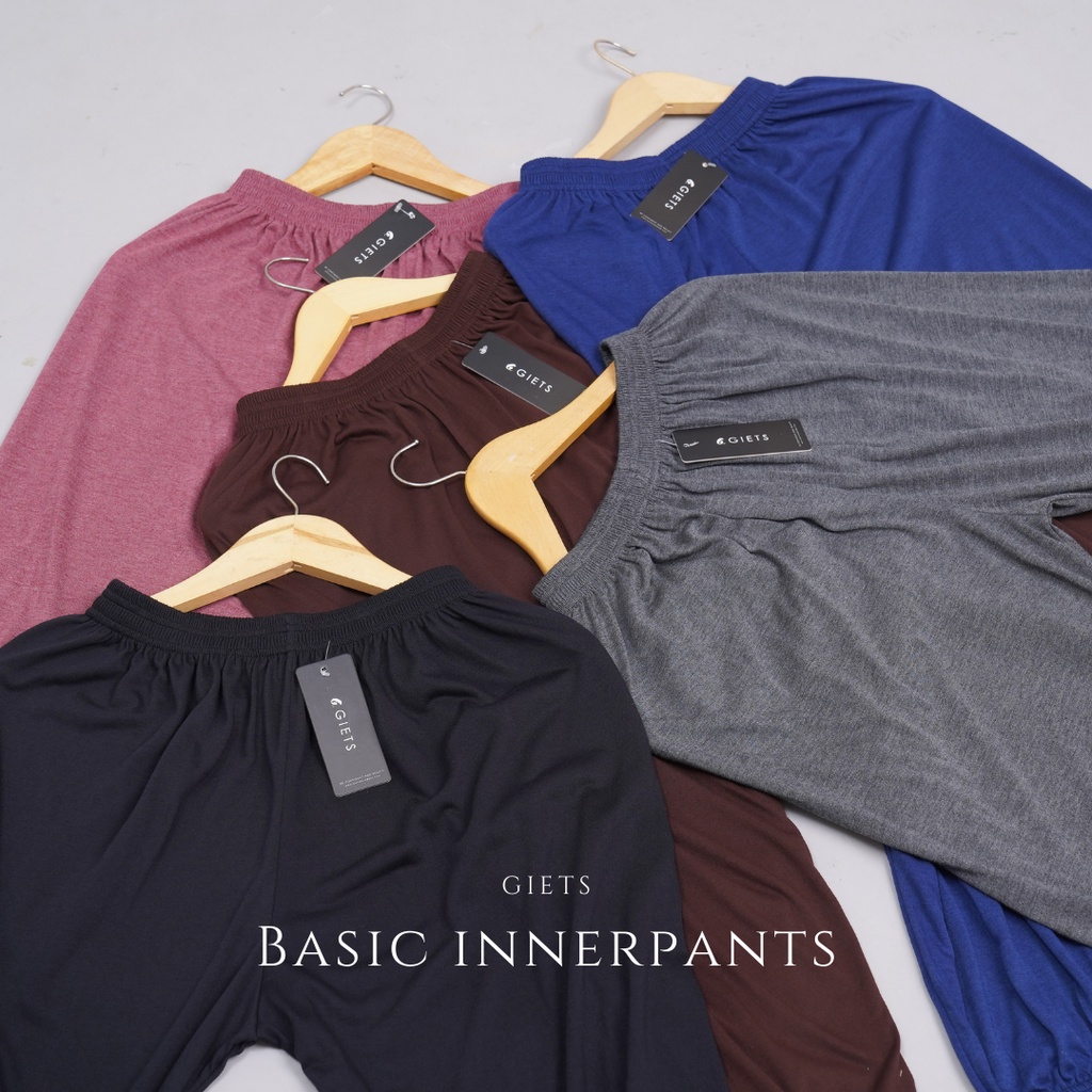 Giets - celamis model jogger / kerut - basic inner pants - legging muslimah