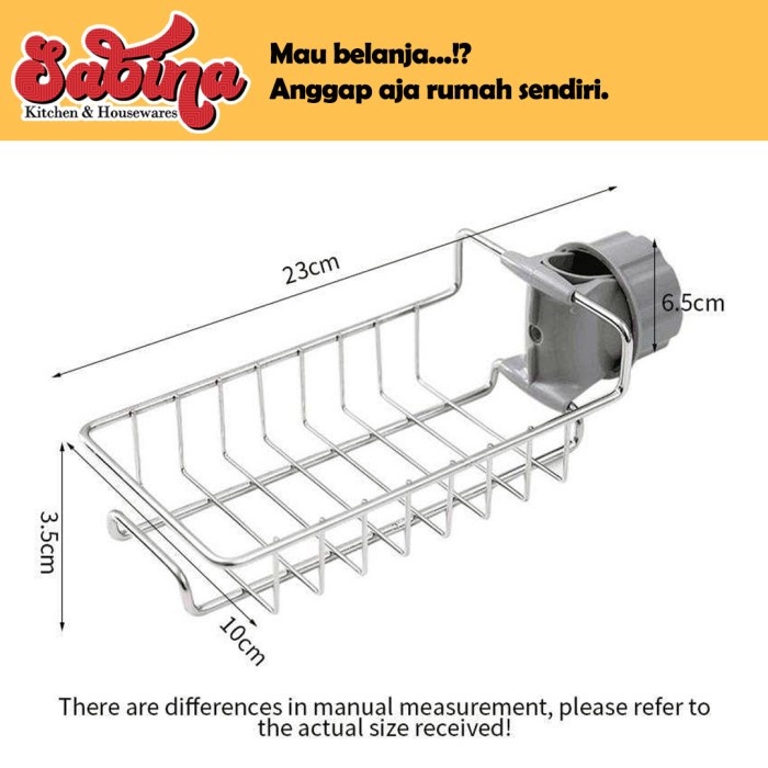 Stouge Rak Gantungan Barang Keran Air Peralatan Dapur Sabun