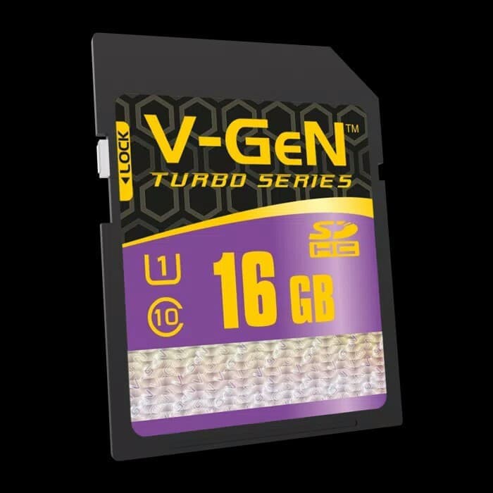 V GEN MEMORY SD CARD SDHC Vgen 16GB Class 10 Turbo Camera Kamera
