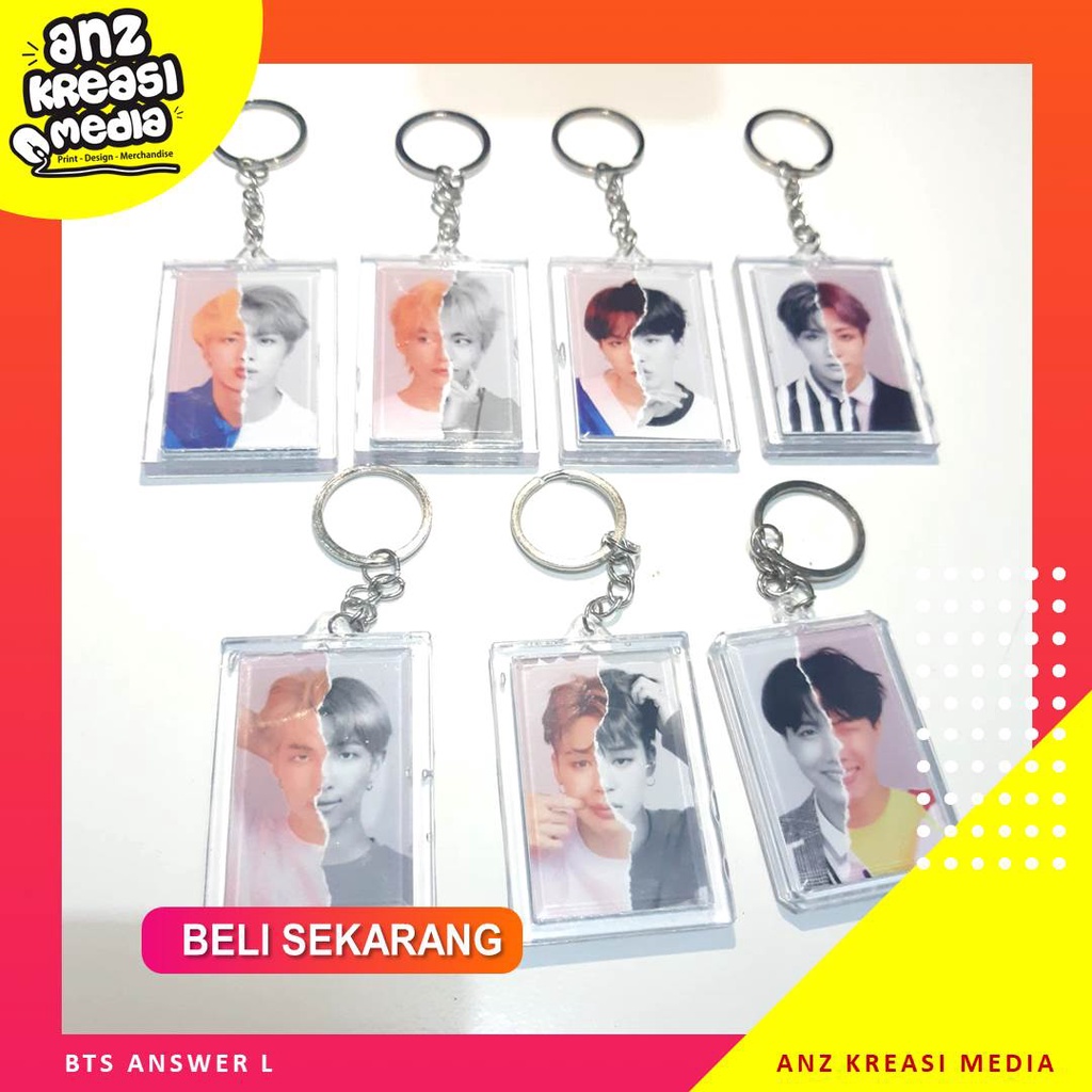 (READY STOCK) GANTUNGAN KUNCI AKRILIK - BTS ANSWER L