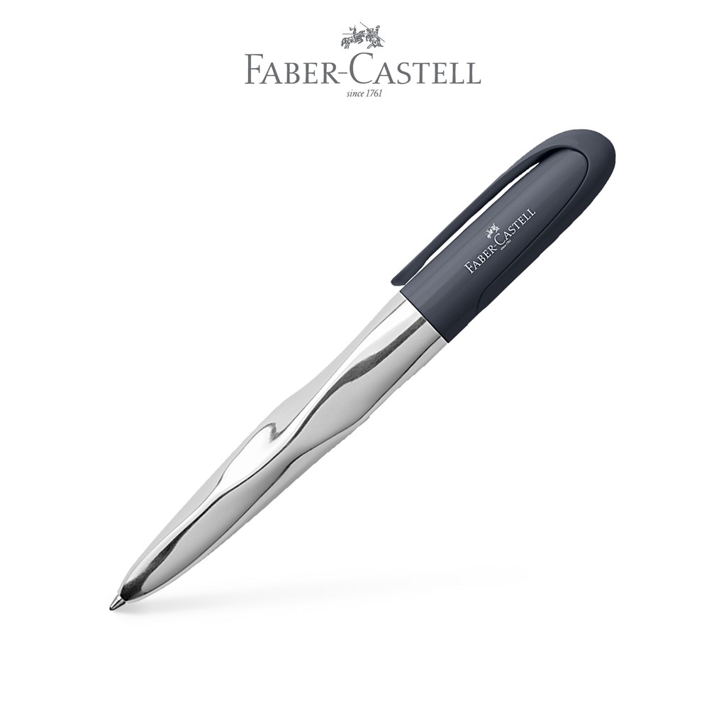 Faber-Castell Nice pen shiny chromed black-ballpoint pen