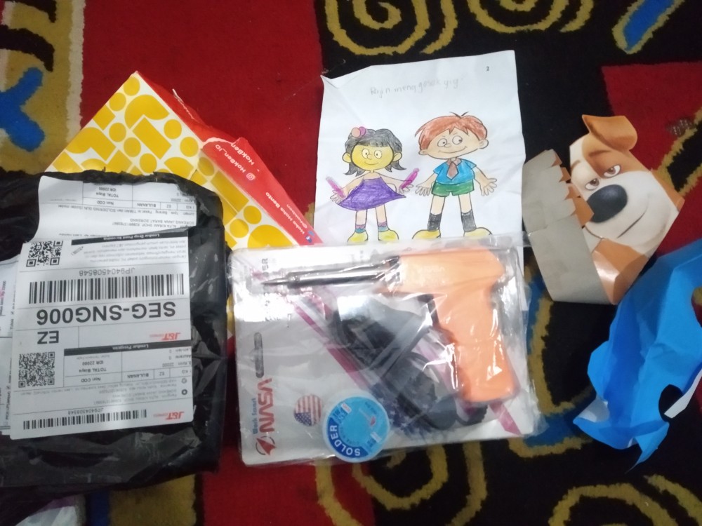 Paket Isi Timah Dan Soldering Gun (solder Model Pistol / Solder Tembak) Spesial Murah