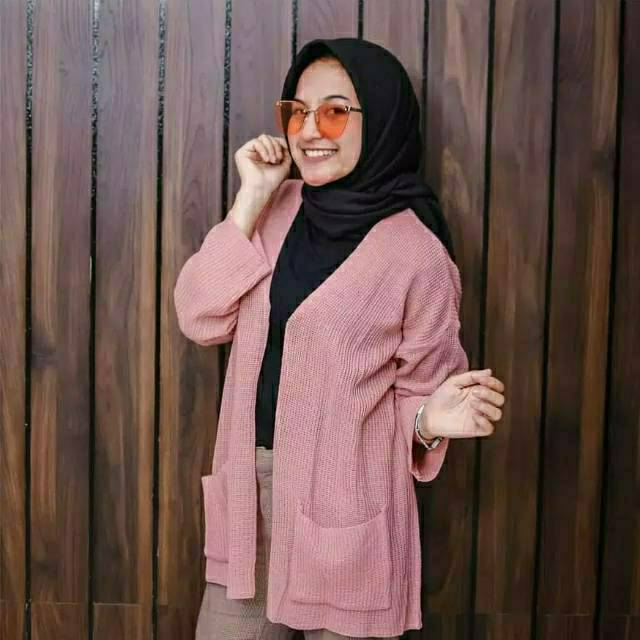 CS015 Cardigan Rajut Wanita Loocy Oversize