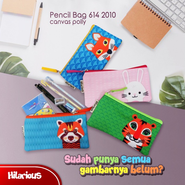 

Bergaransi Tempat Pulpen Pensil / Kotak Pensil / Pencil Bag / Pencilbag 614 2010 Promo