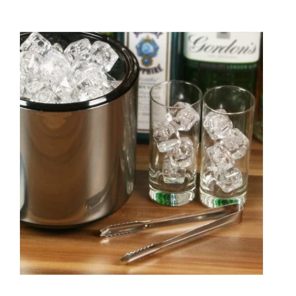 Ice Tong 6&quot; Stainless Penjepit Es Batu / Capitan Makanan Salad