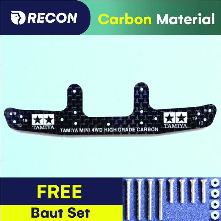 Bemper REP Tamiya STO CARBON WIDE REAR STAY HG (3MM) 95257