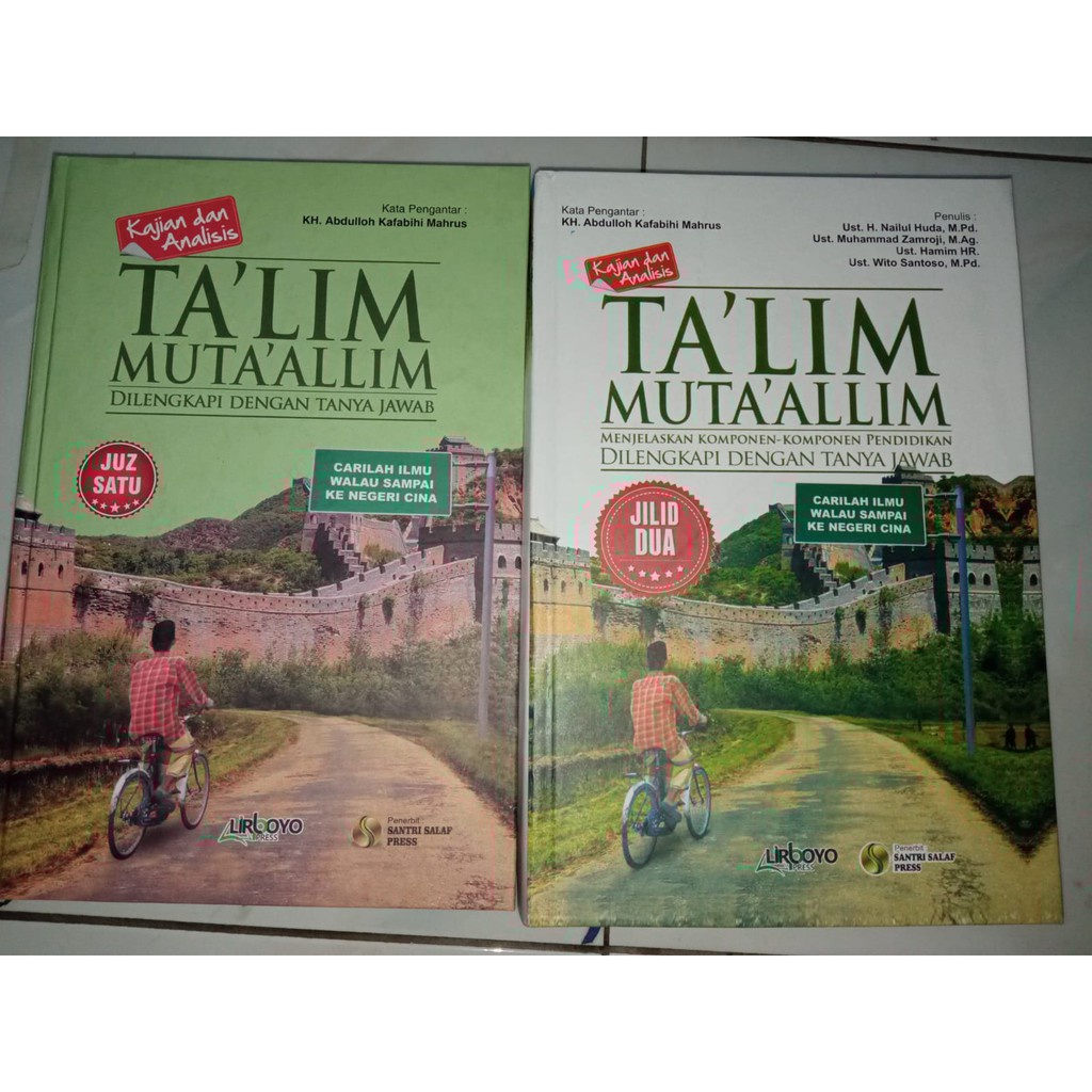 Terjemah Ta'lim Muta'alim jilid 1 dan 2 Besar Buku Makna Pesantren dan Kitab Terjemah Kajian Analisi