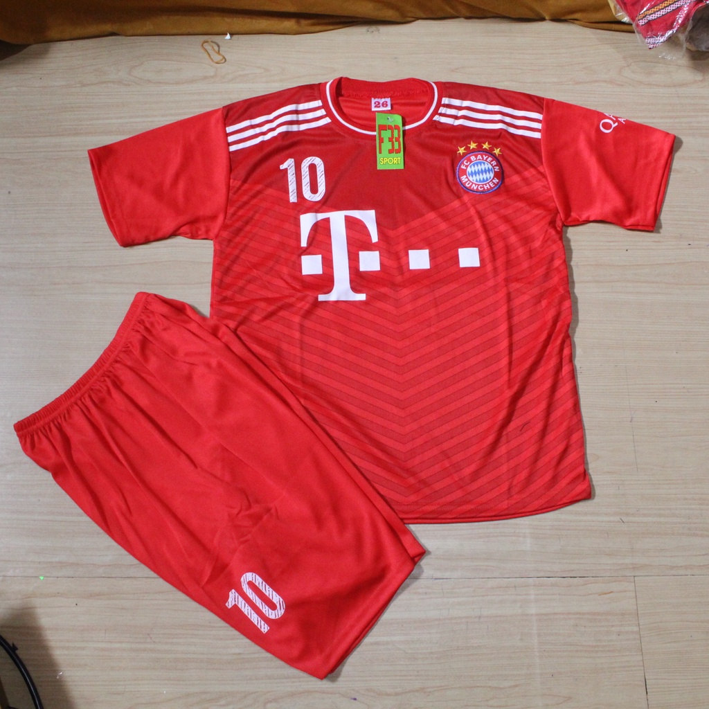 jersey baju bola anak setelan baju bola futsal bayern munchen/SETELAN BOLA ANAK