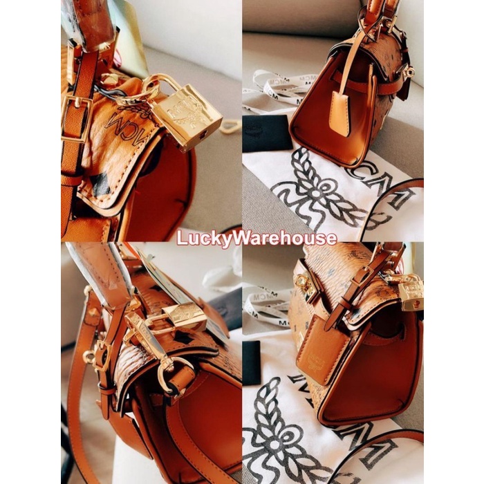 Mcm Heritage Mini Satchel In Visetos - Original 100% Murah