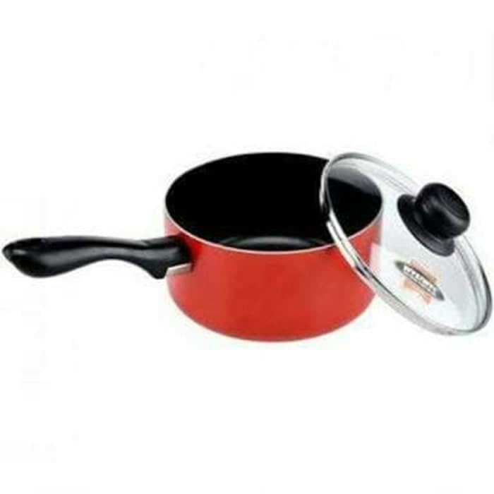 Panci Teflon Sauce Pan Tutup Kaca 16 cm Maxim Valentino VAL16SP