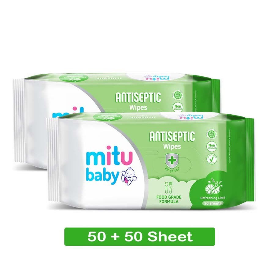 Mitu Baby Antiseptic Wipes Pack 50s BUY 1 GET 1 Shopee Indonesia
