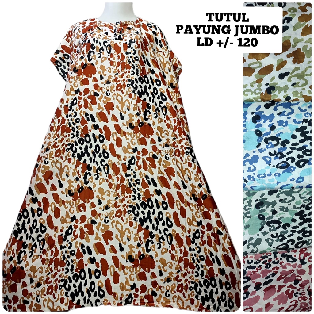 Daster Payung Busui Adem (bs Plh Motif) Dress Ibu Wanita Ecer Grosir Jumbo bayar ditempat murah klok-3