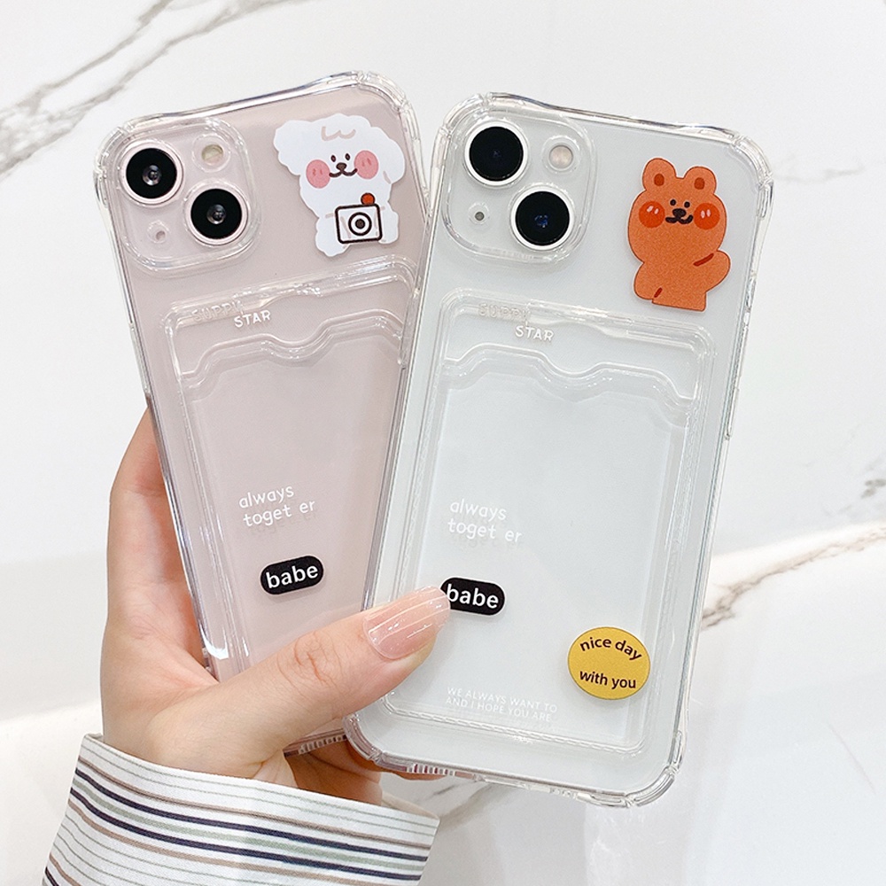 Soft Case Silikon Motif Kartun Untuk iPhone 11 12 13 Pro Max X XS Max XR 7 8 Plus SE 2020