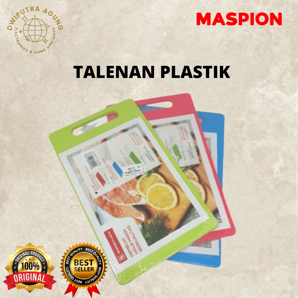 TALENAN PLASTIK MASPION / CHOPPING BOARD / TALENAN WARNA  /  TALENAN DAPUR TIPIS