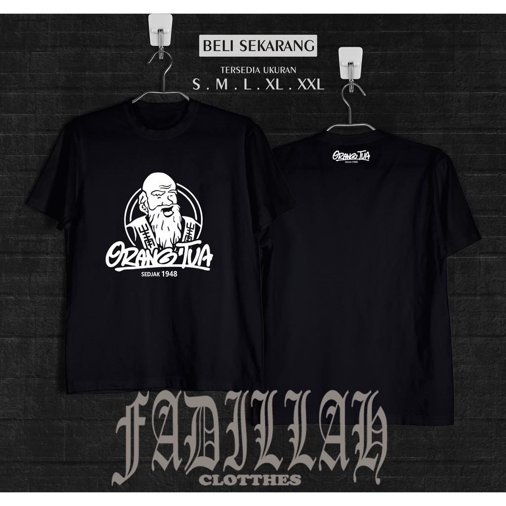 KAOS BAJU CAP ORANG TUA ANGGUR MERAH KAOS DISTRO