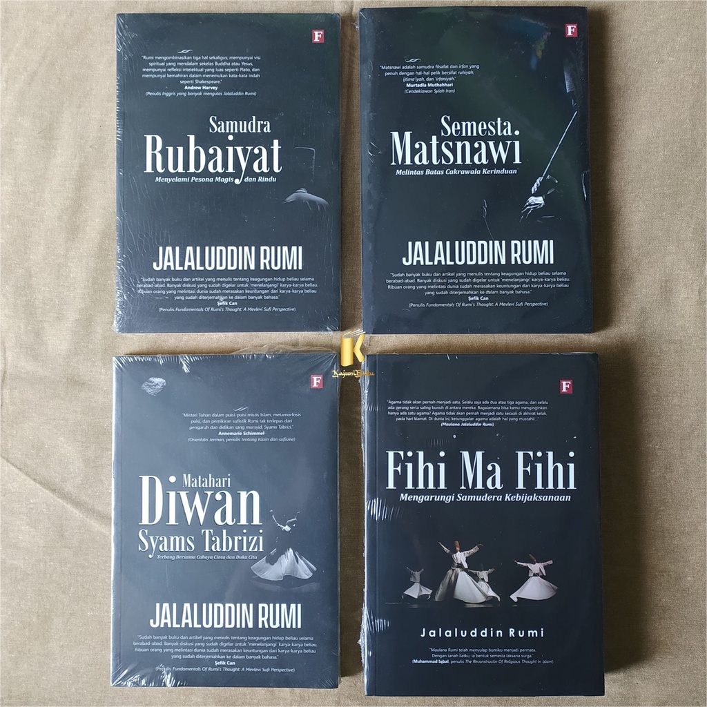 PAKET BUKU JALALUDDIN RUMI - 4 Buku Original