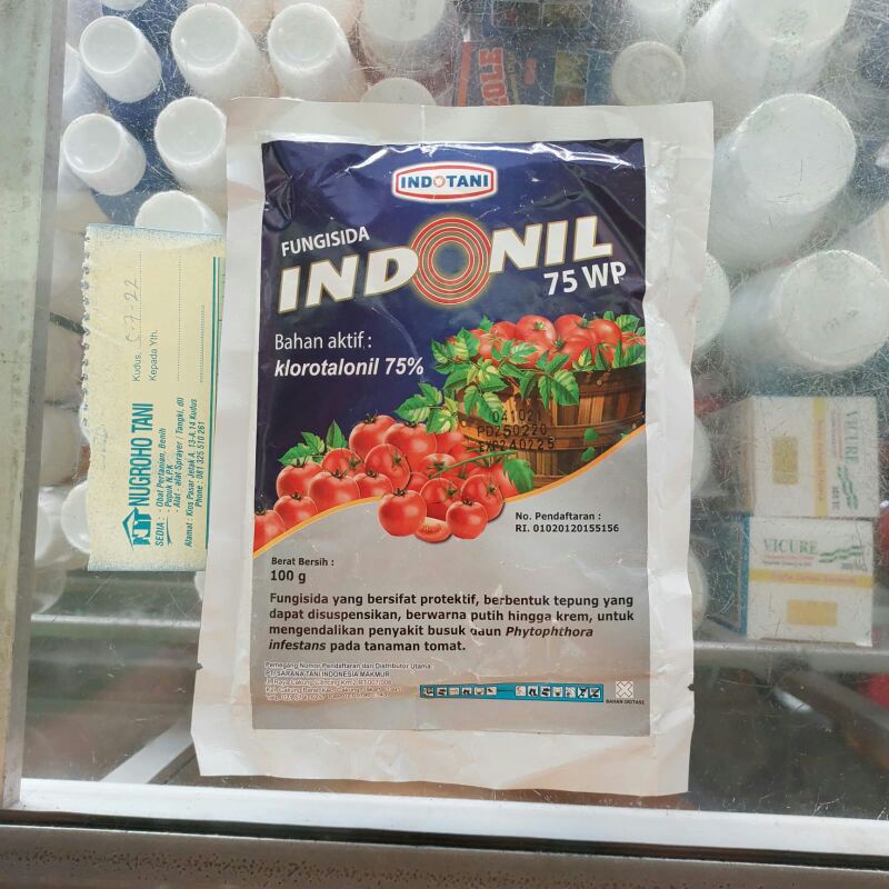 FUNGISIDA INDONIL 75 WP 100 GRAM PENGENDALI BUSUK DAUN