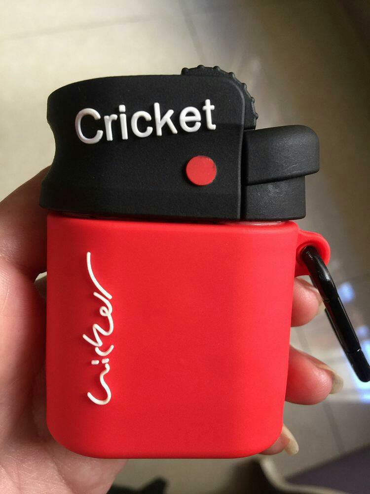 Casing Pelindung Kotak Charger Airpods 1 2 Bentuk Korek Api 3d