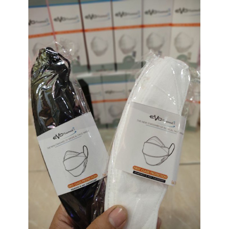 Masker Evo PlusMed+ Super Black/White