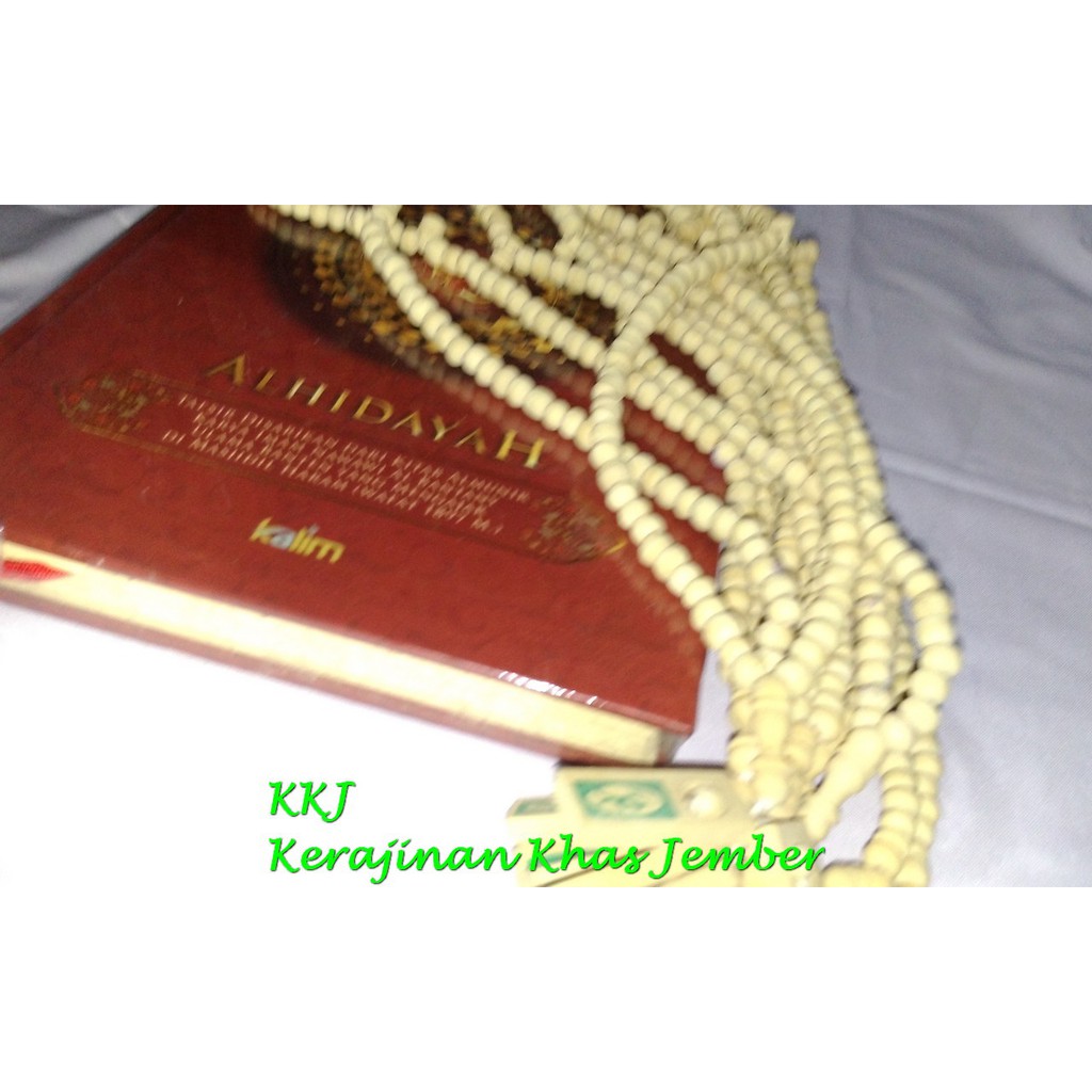 Tasbih MUSLIM Kayu Kopi 99 Biji 8 mm