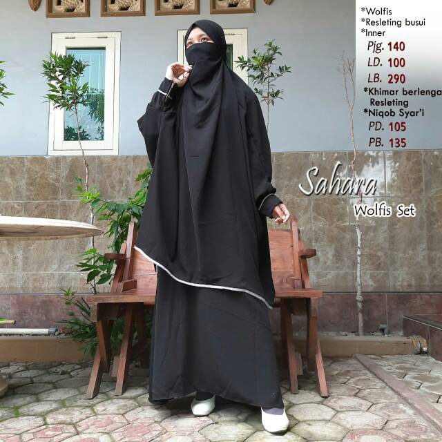 Gamis wolvis set cadar/gamis wolpeach set cadar/gamis wolfis set cadar 2l