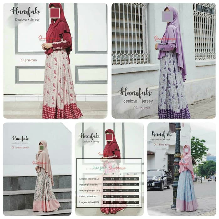 SHAFEEYA GAMIS DRESS BUSUI LEBARANPESTA BATIK SARIMBIT COUPLE HANIFAH
