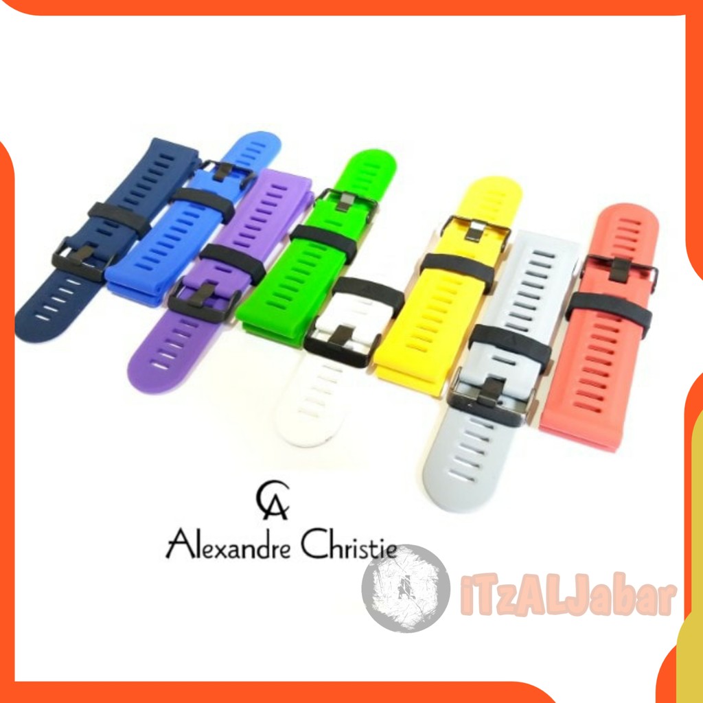 Tali jam tangan Alexandre Christie 26mm Rubber strap Tali jam Alexandre Christie 26mm