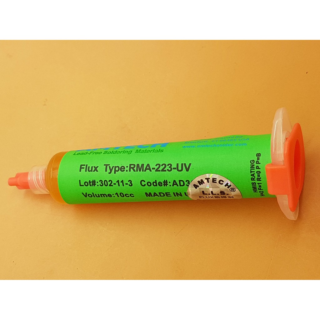 Cairan Flux amtech ORI stiker Hijau By LLS RMA-223 UV